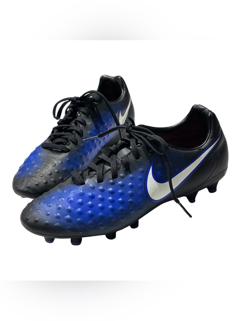Nike Magista Onda II FG Paramount Blue Black Soccer Cleats Swoosh Youth 6.5